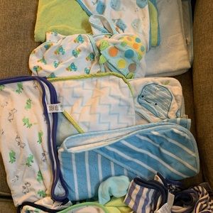 Baby boy bath towels